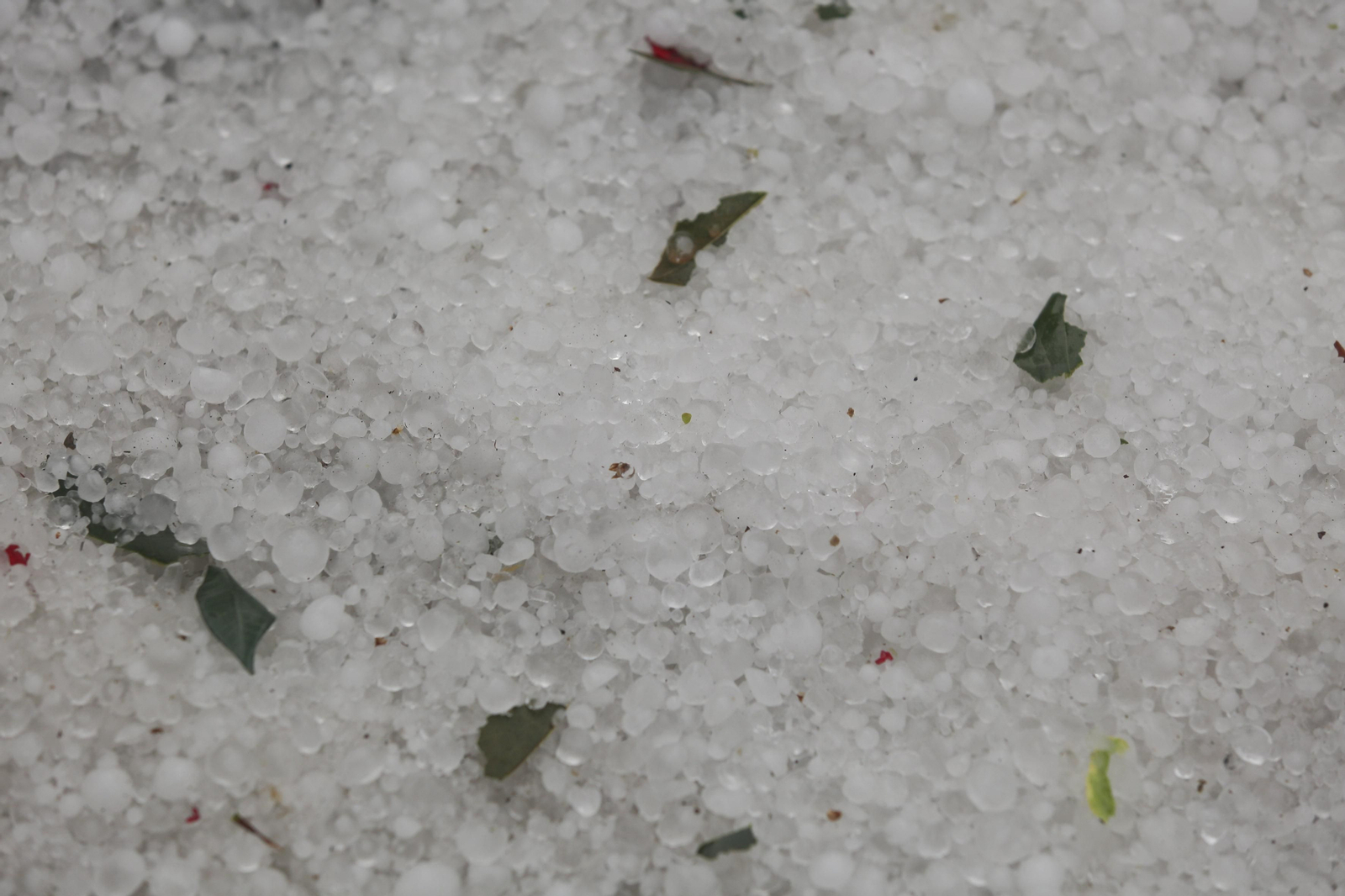 Fotos de la fuerte granizada registrada en Málaga