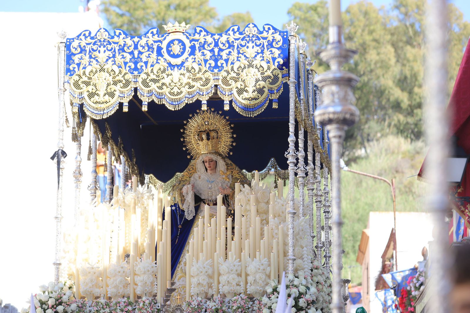 Imágenes de la procesión de la hermandad de la Lanzada de Huelva