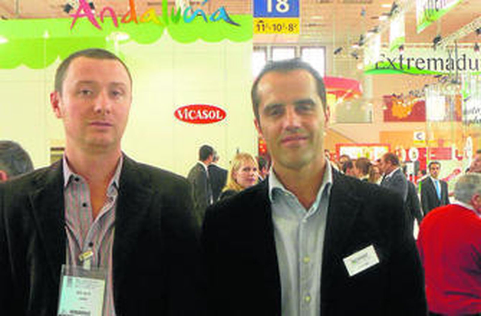 Valter Ceppi (Exportación América) y Kris de Smet, gerente en España.