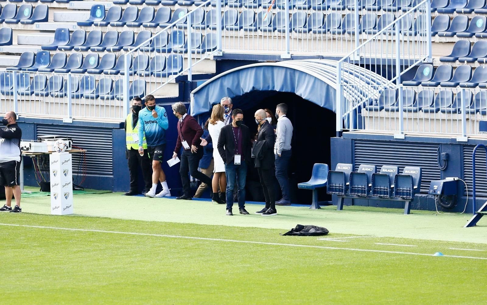 Las fotos del calentamiento del Málaga CF - Leganés