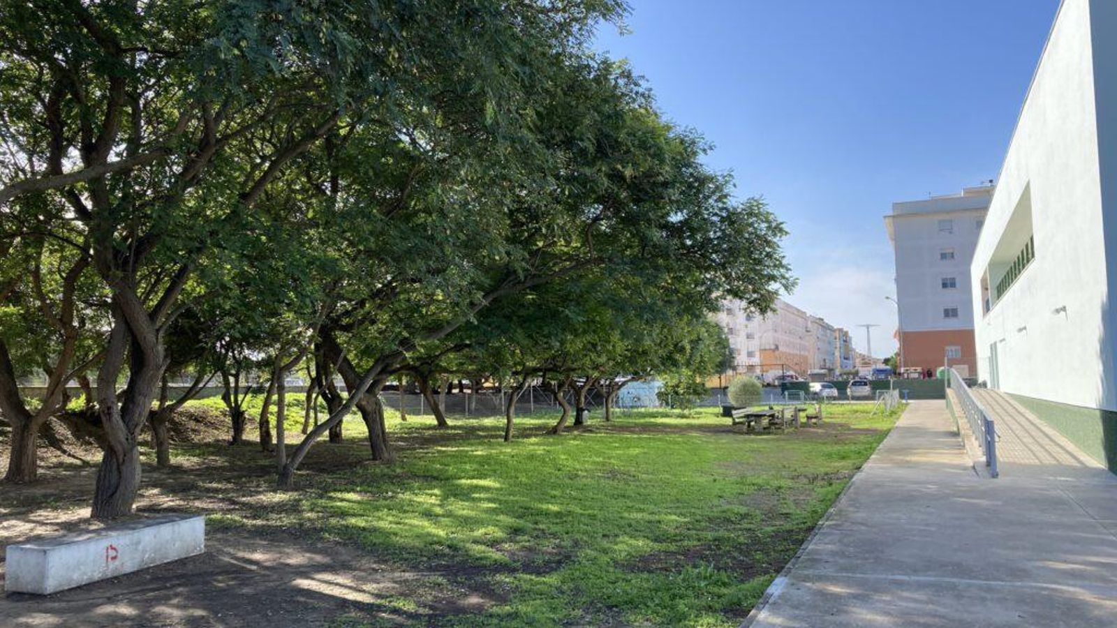 El instituto cuenta con distintas zonas verdes