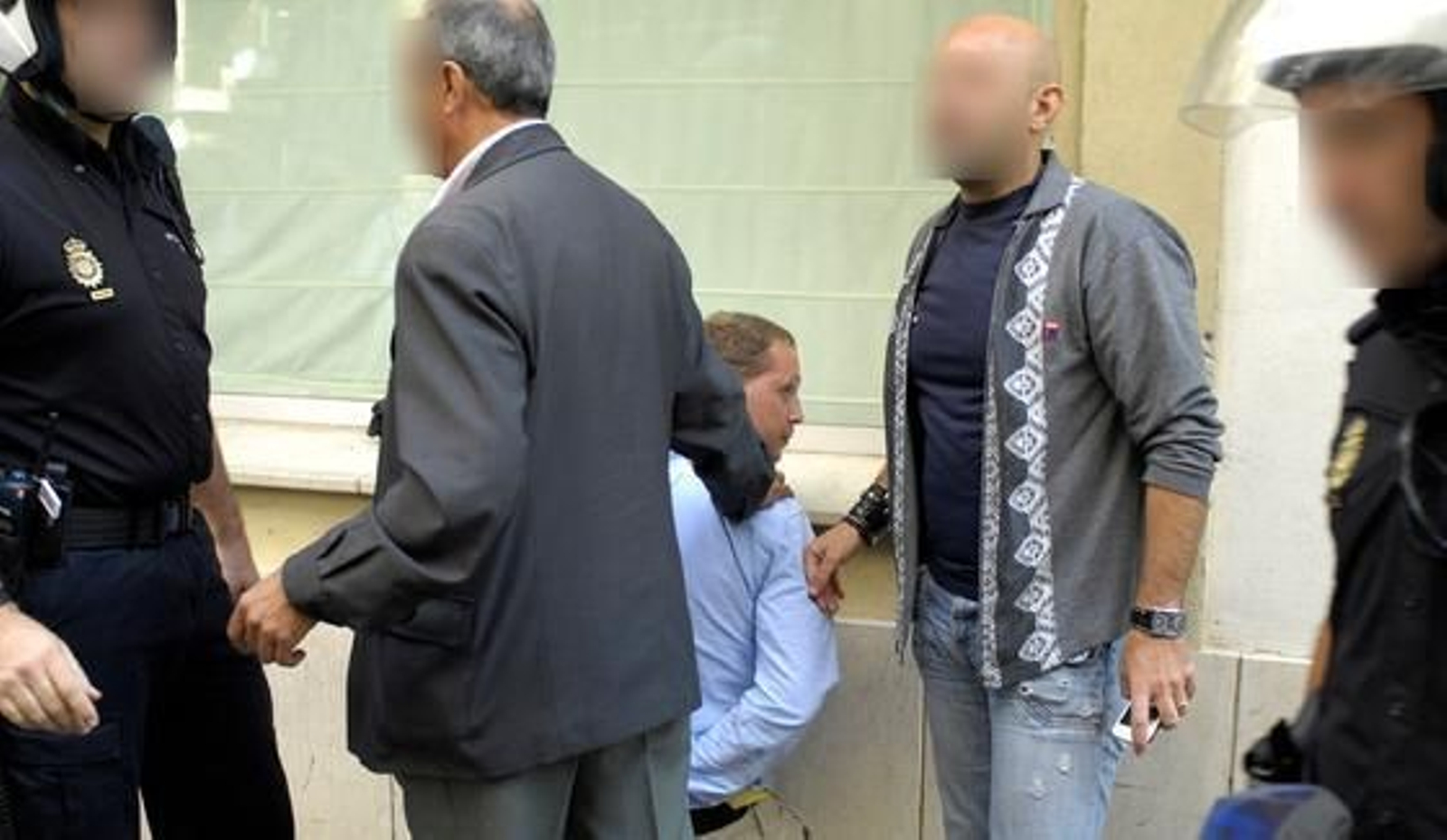 Uno de los dos detenidos.

Foto: Manuel Gómez