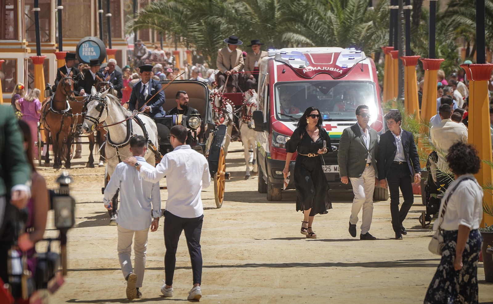 Imágenes del ambiente el domingo en la Feria de Jerez 2024