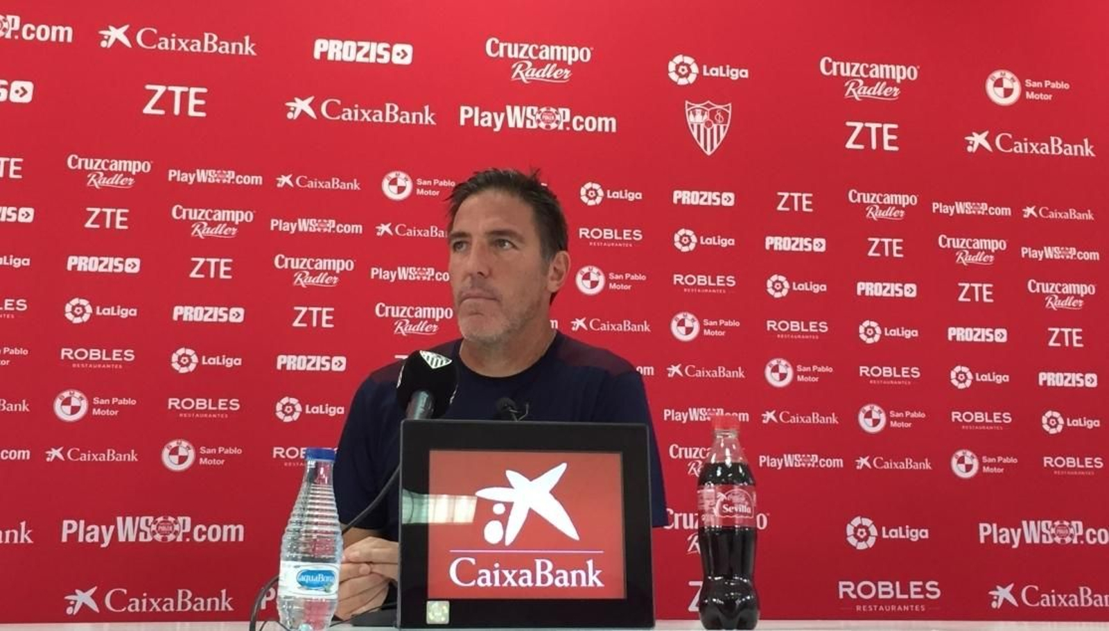 Berizzo en la rueda de prensa previa al choque ante Las Palmas