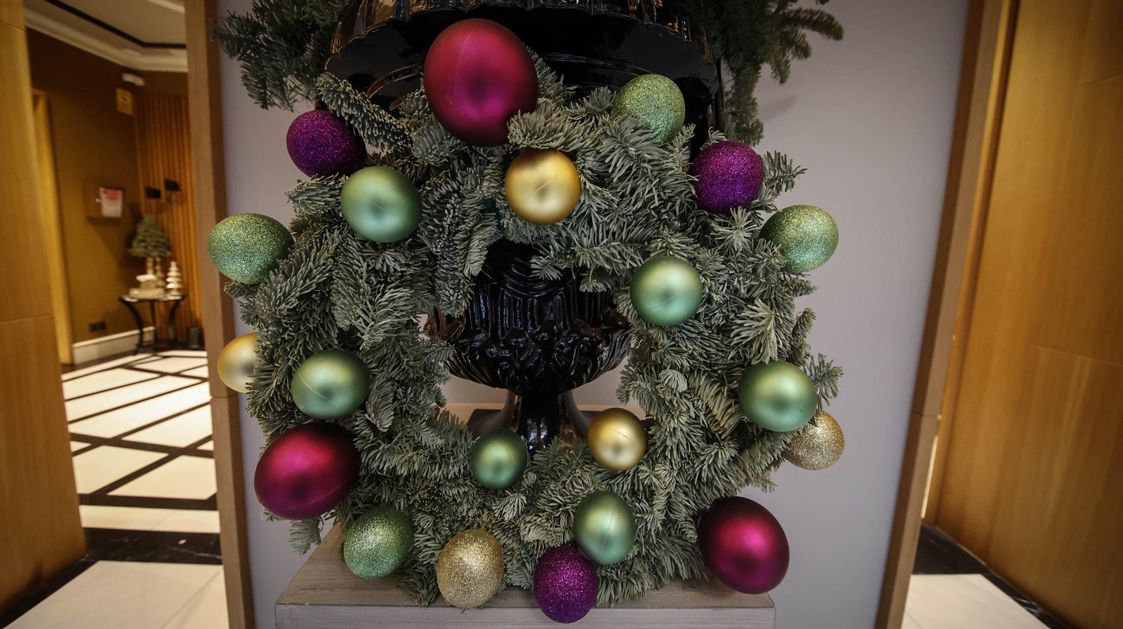 Así es la decoración navideña del Hotel Casa Palacio maría Luisa