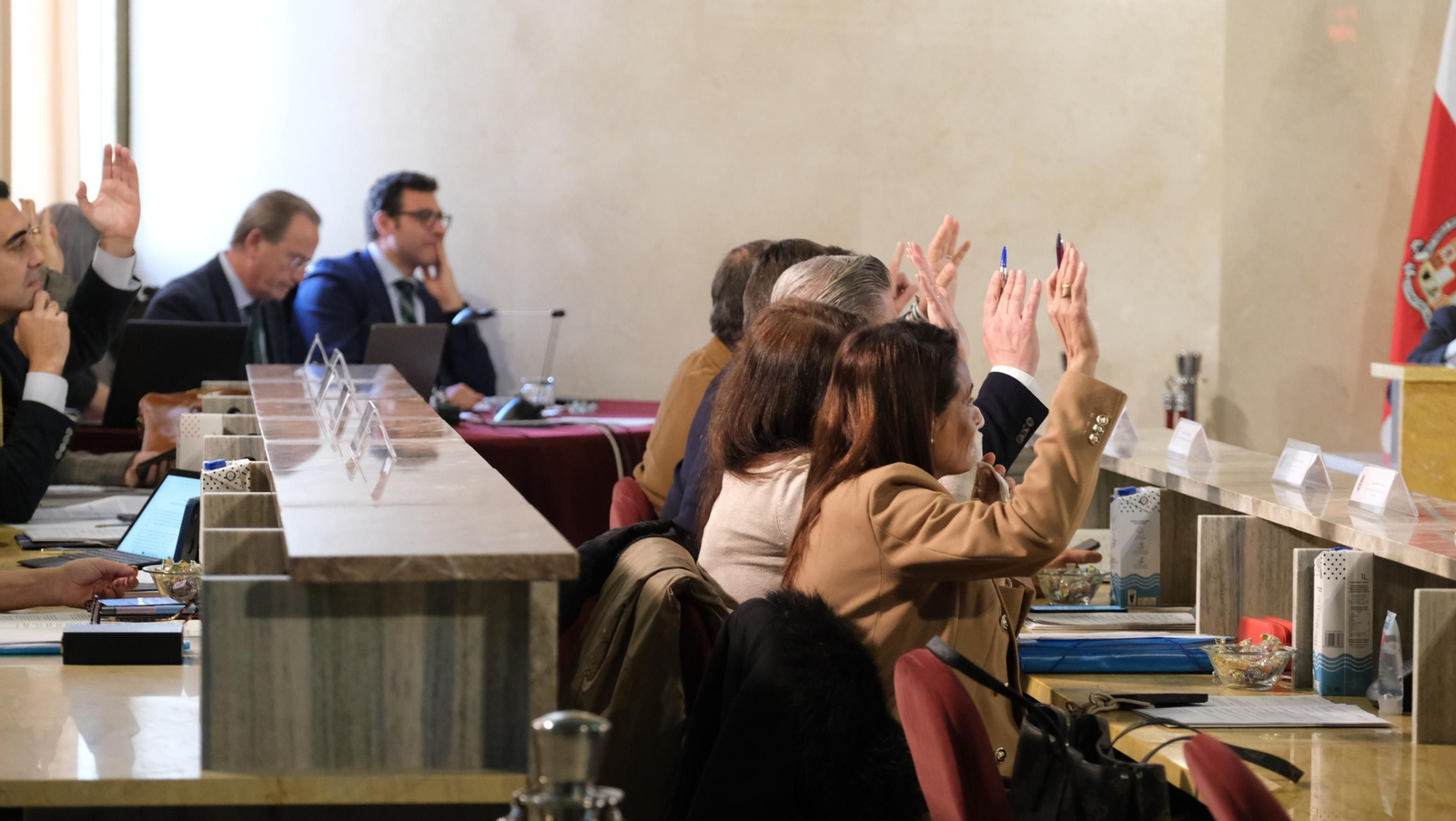 Imágenes del Pleno del Ayuntamiento de Almería