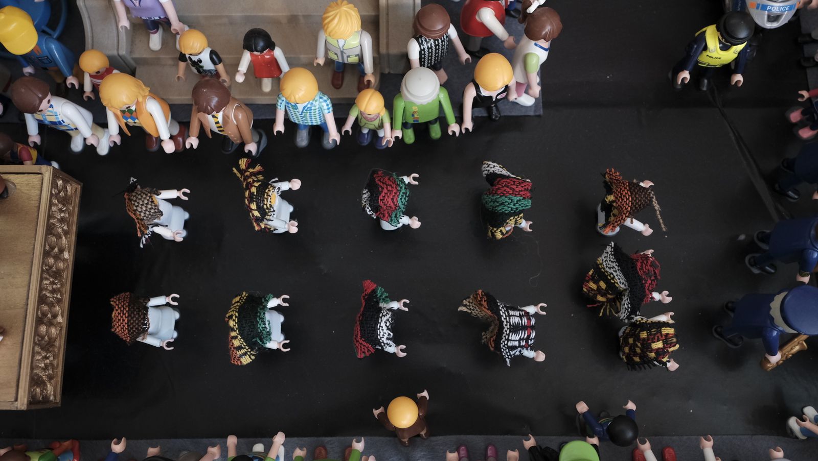 Inauguración de la exposición de playmobil de semana santa de Almería