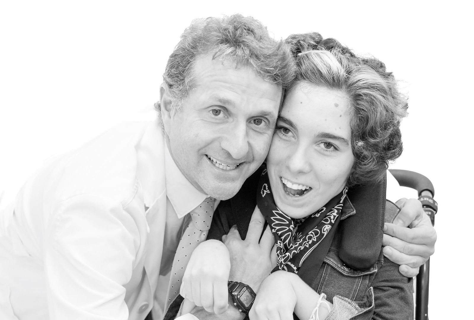 El cariño es la nota dominante en las imágenes.