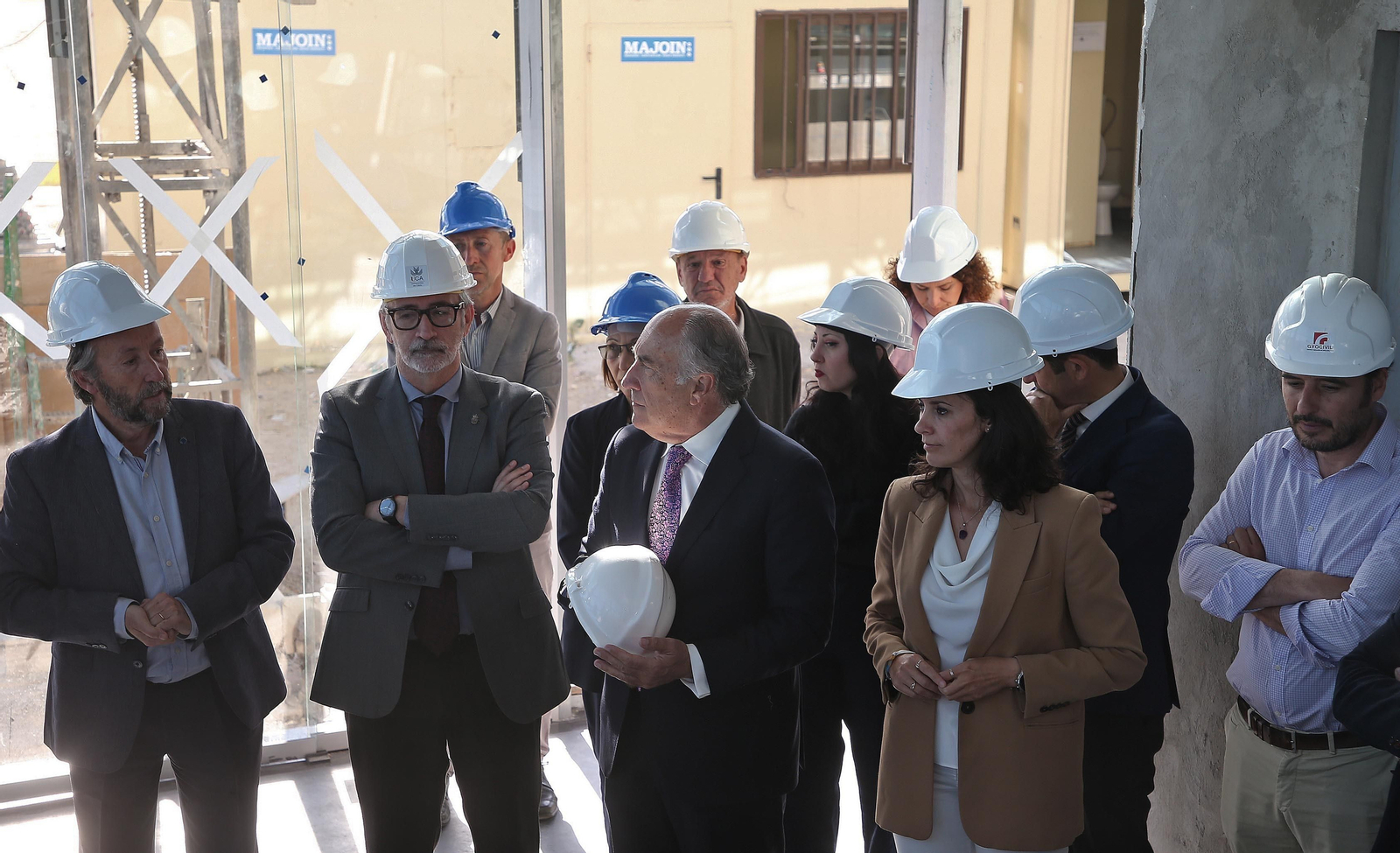 Fotos de la visita a las obras del Centro de Innovación de la UCA del Lago Marítimo en Algeciras