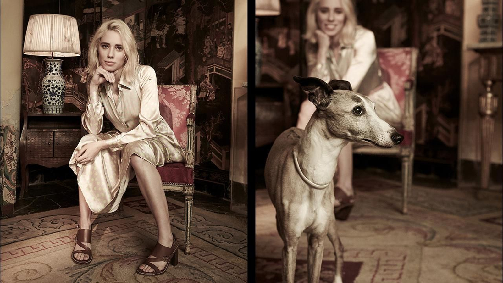 Lulu, en un reportaje para una conocida revista.