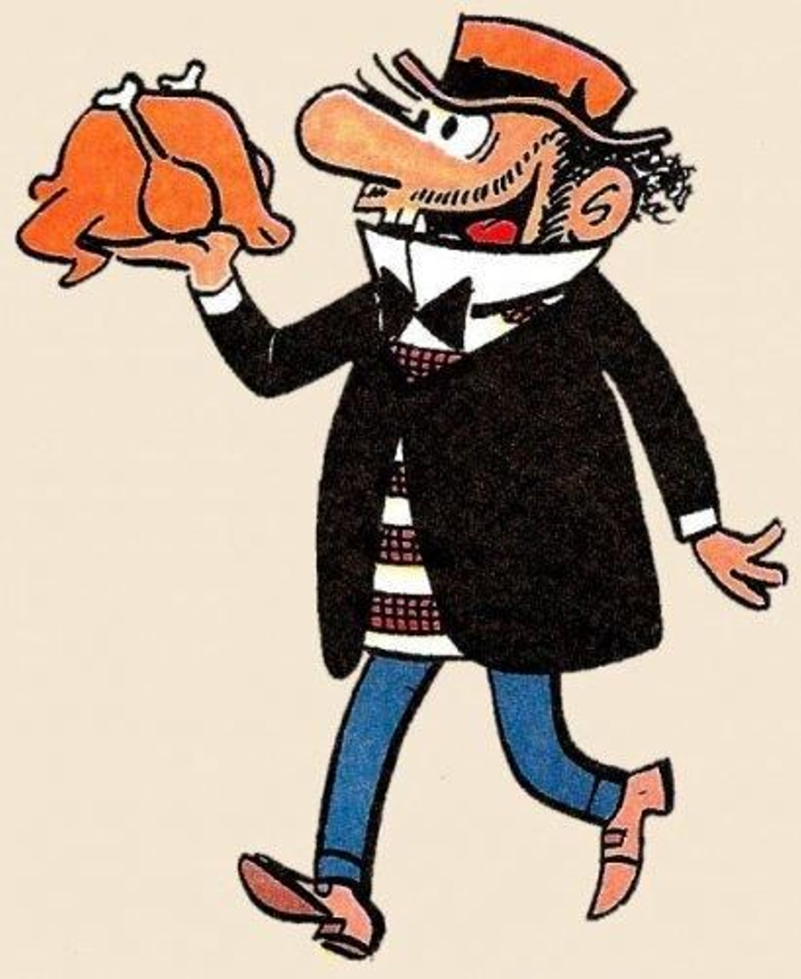 La obsesión de Carpanta por los pollos.