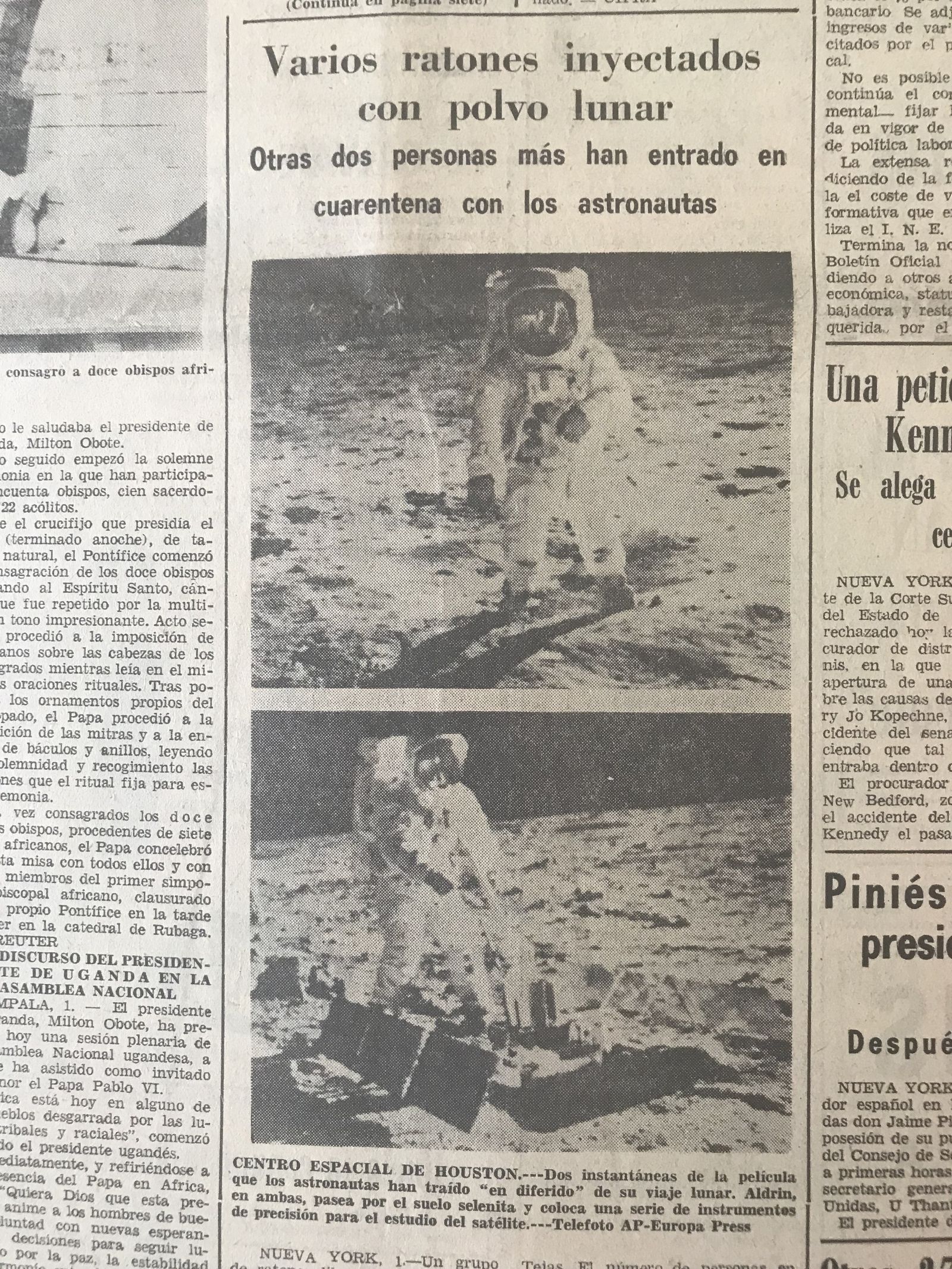 Curiosa noticia aparecida en Diario de Cádiz, el 25 de julio de 1969.