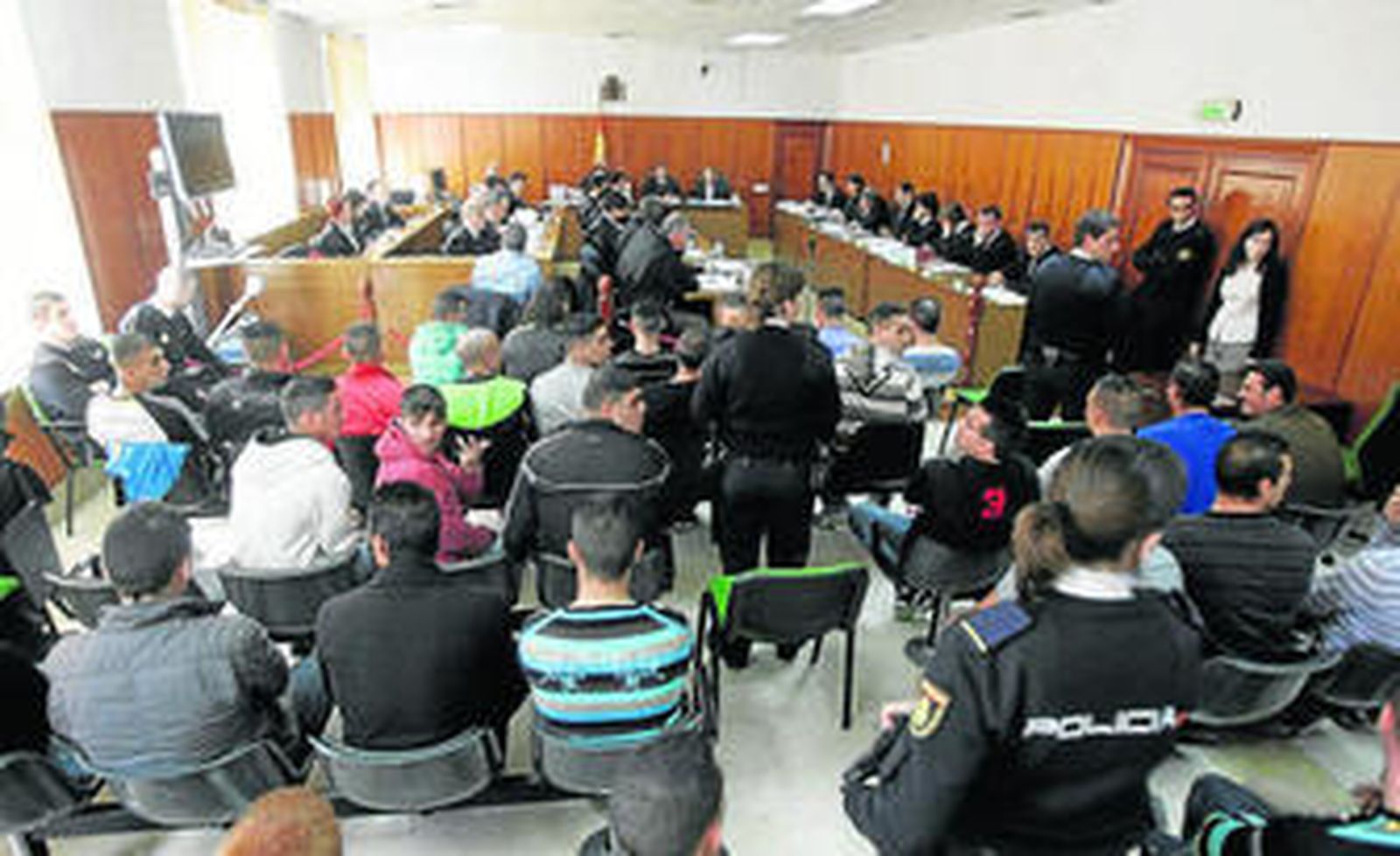 Imagen del juicio de la Operación Marroncito en la Audiencia de Cádiz, en abril de 2010.