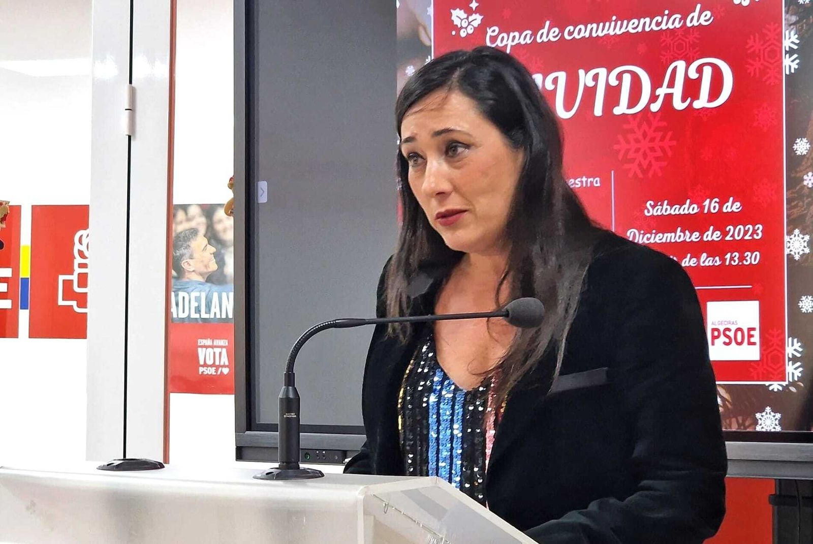 Rocío Arrabal, en la Casa del Pueblo de Algeciras, este sábado.