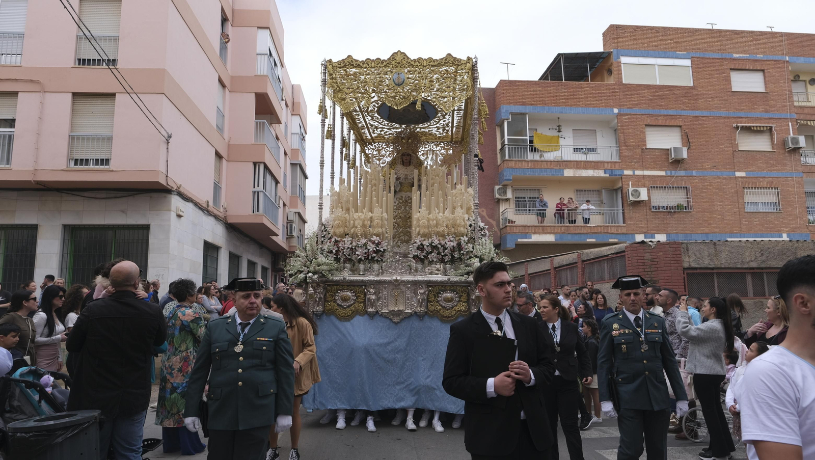 La procesión de Los Ángeles en Almería, en imágenes