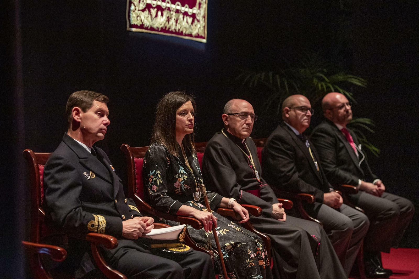 Autoridades presentes en el Pregón de la Semana Santa.