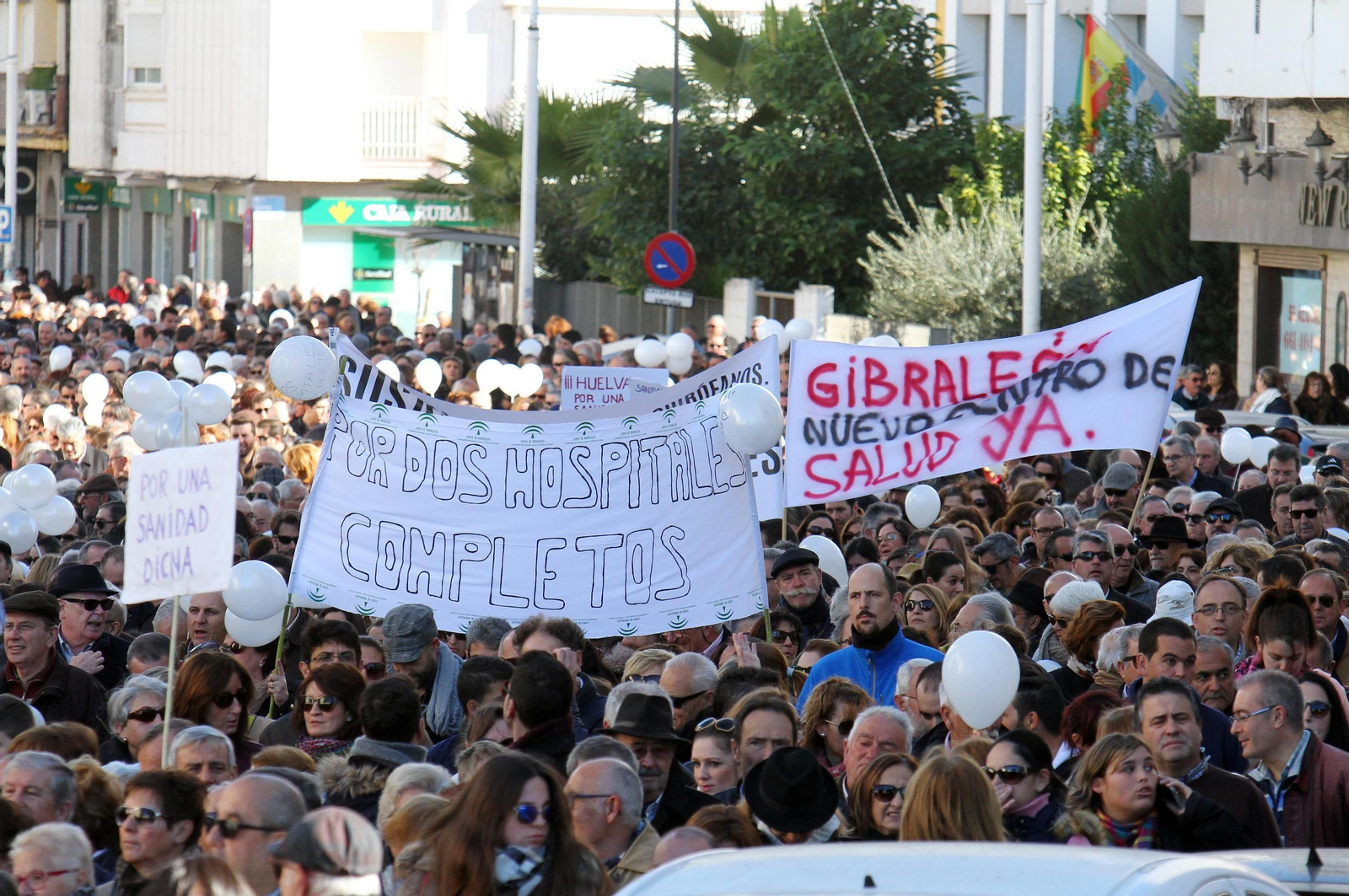 La marea blanca, en Huelva