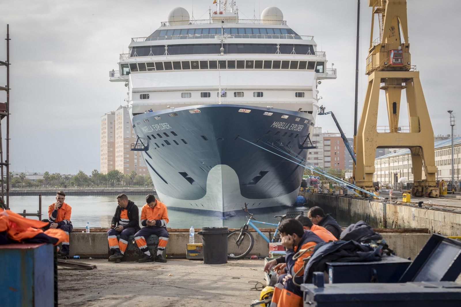 Alto nivel de ocupación en el astillero gaditano