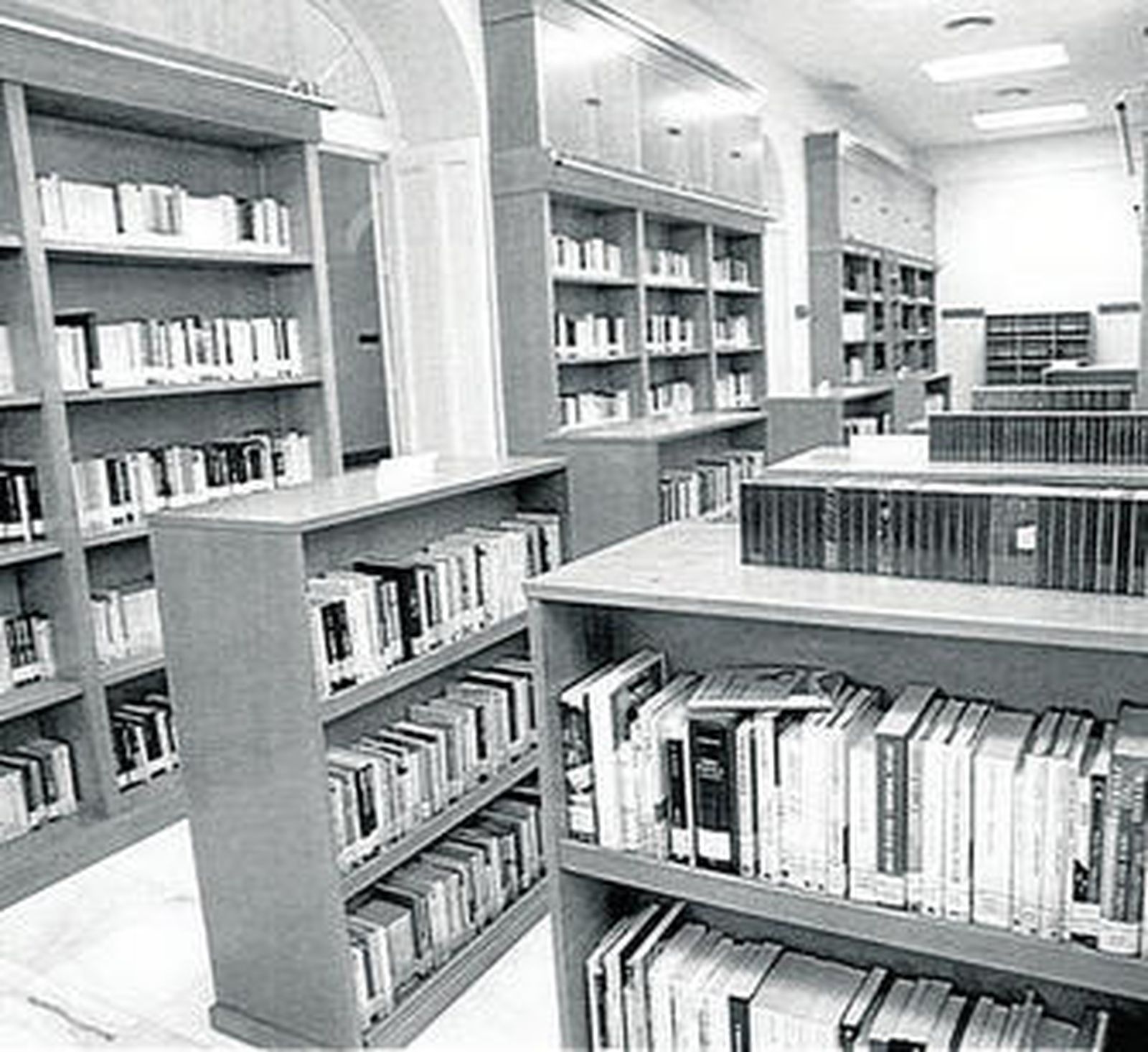 Imagen del interior de la biblioteca Celestino Mutis, donde tuvo lugar el robo.
