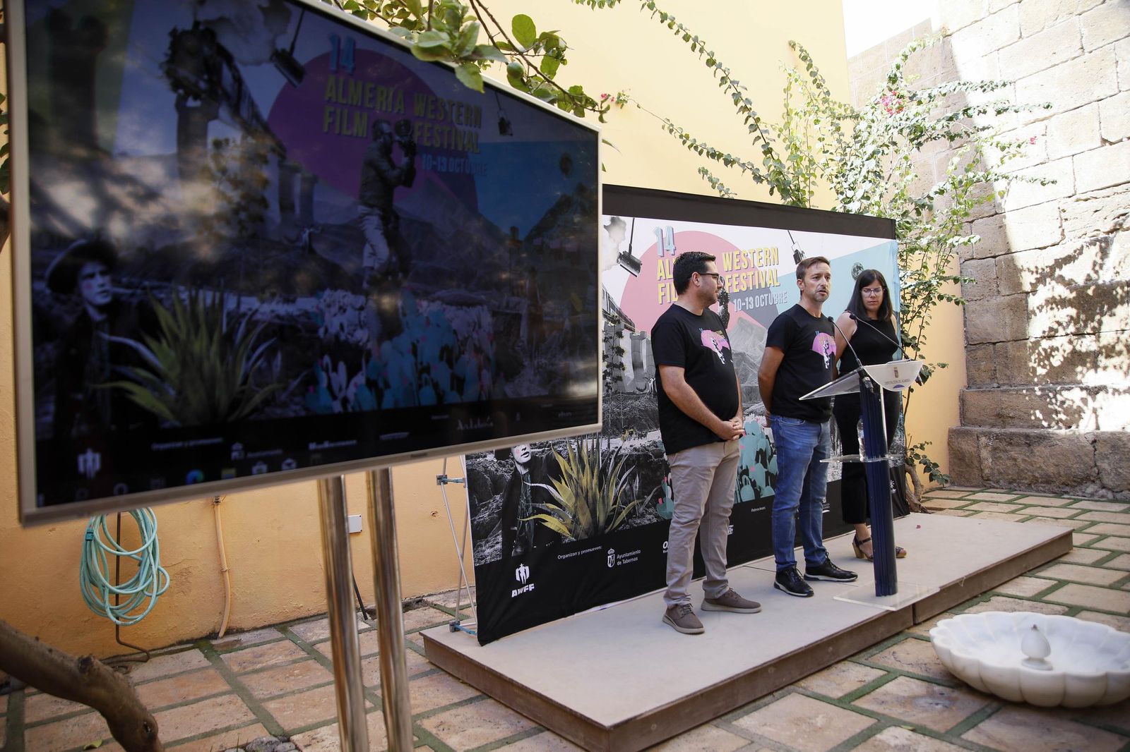 Las imágenes de la presentación de la XIV edición del Almería Western Film Festival