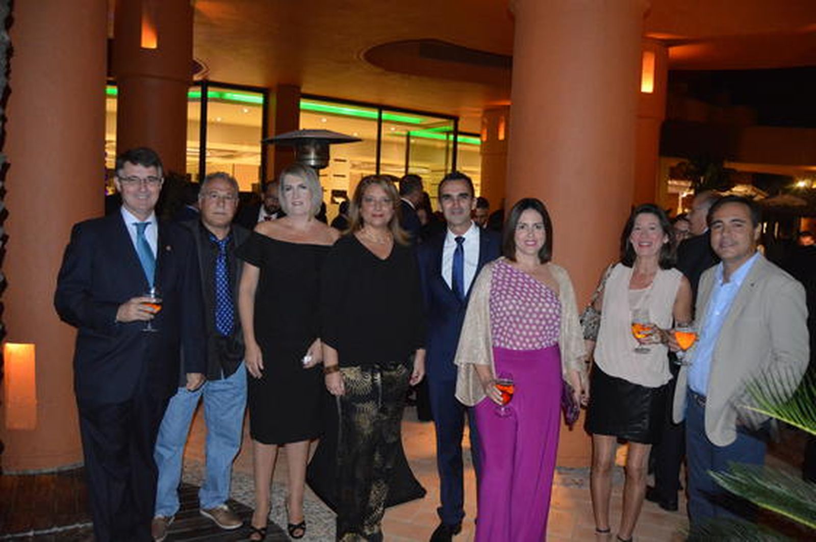 Ángel Cervera, Benardo Lucía, Cristina Reinaldo, Marta López de Ayala, Manolo Otero, María García, Lola González y Luis Gutiérrez.  Foto: Ignacio Casas de Ciria