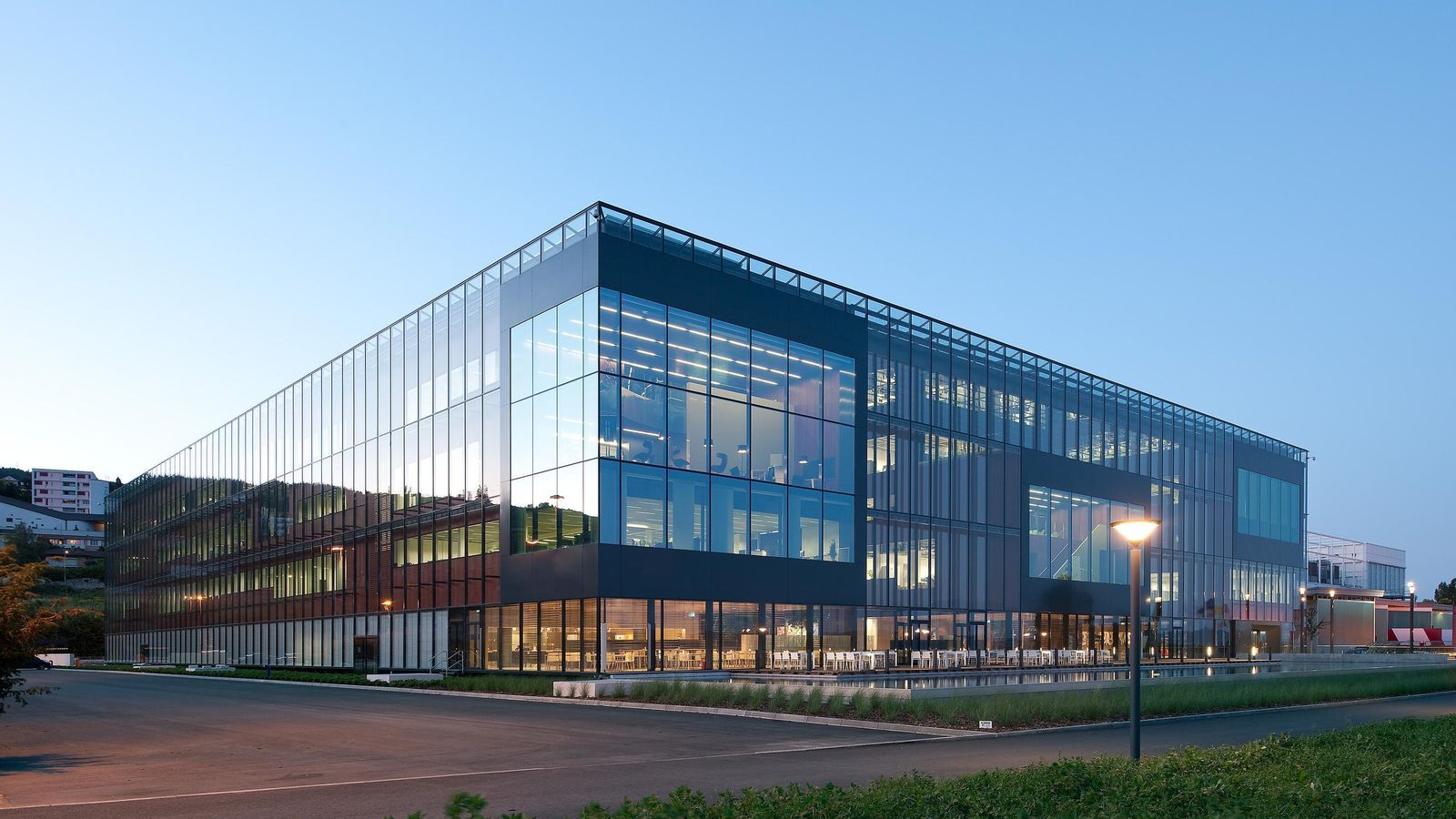 “El Cubo”, centro de investigación de Philip Morris en Neuchâtel