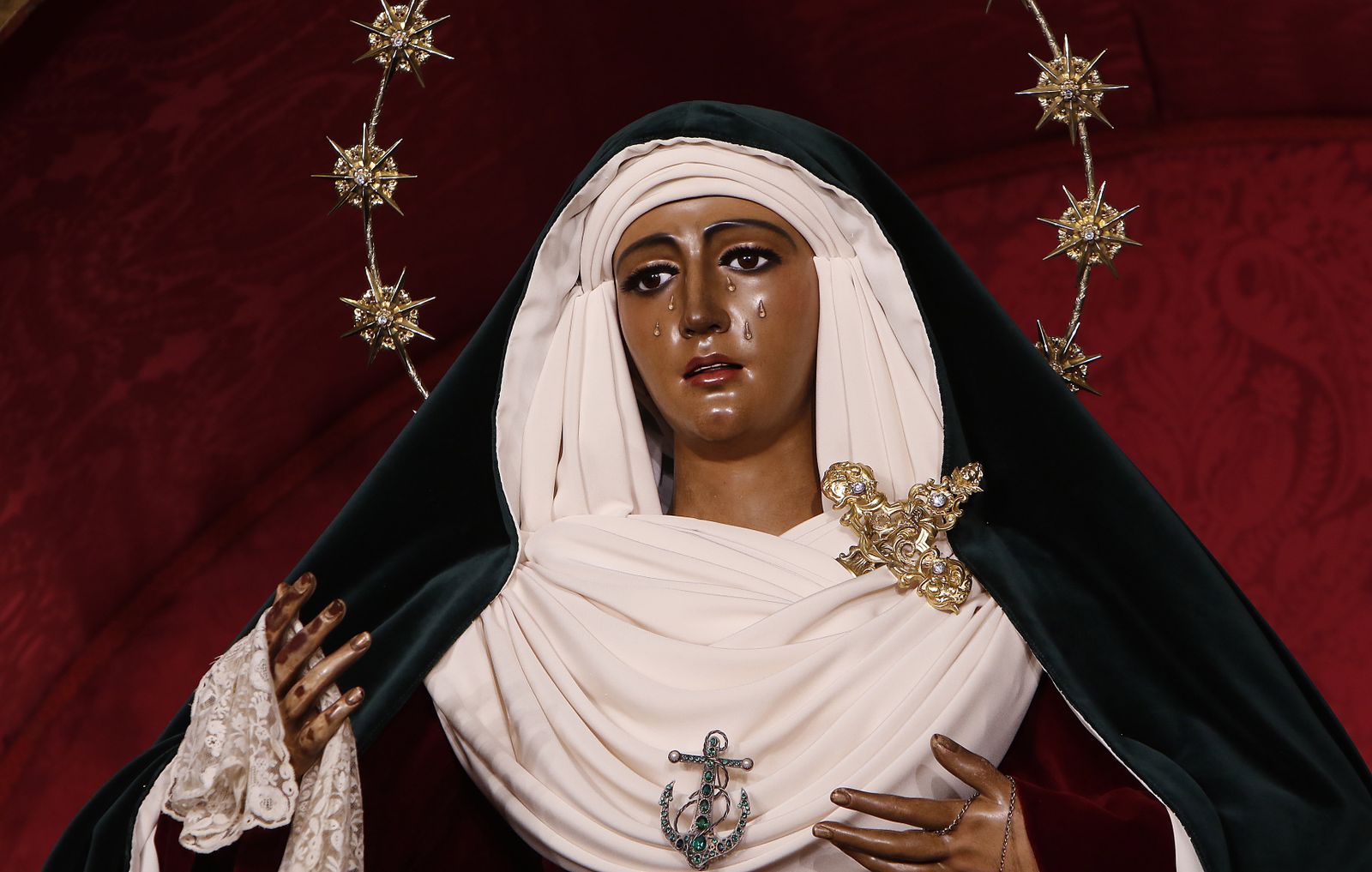 La Esperanza de Triana vestida de hebrea la pasada cuaresma.