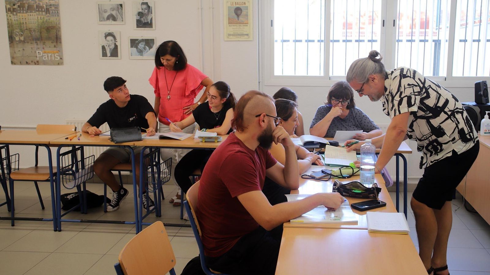 Estudiantes en la Escuela de Idiomas de Huelva