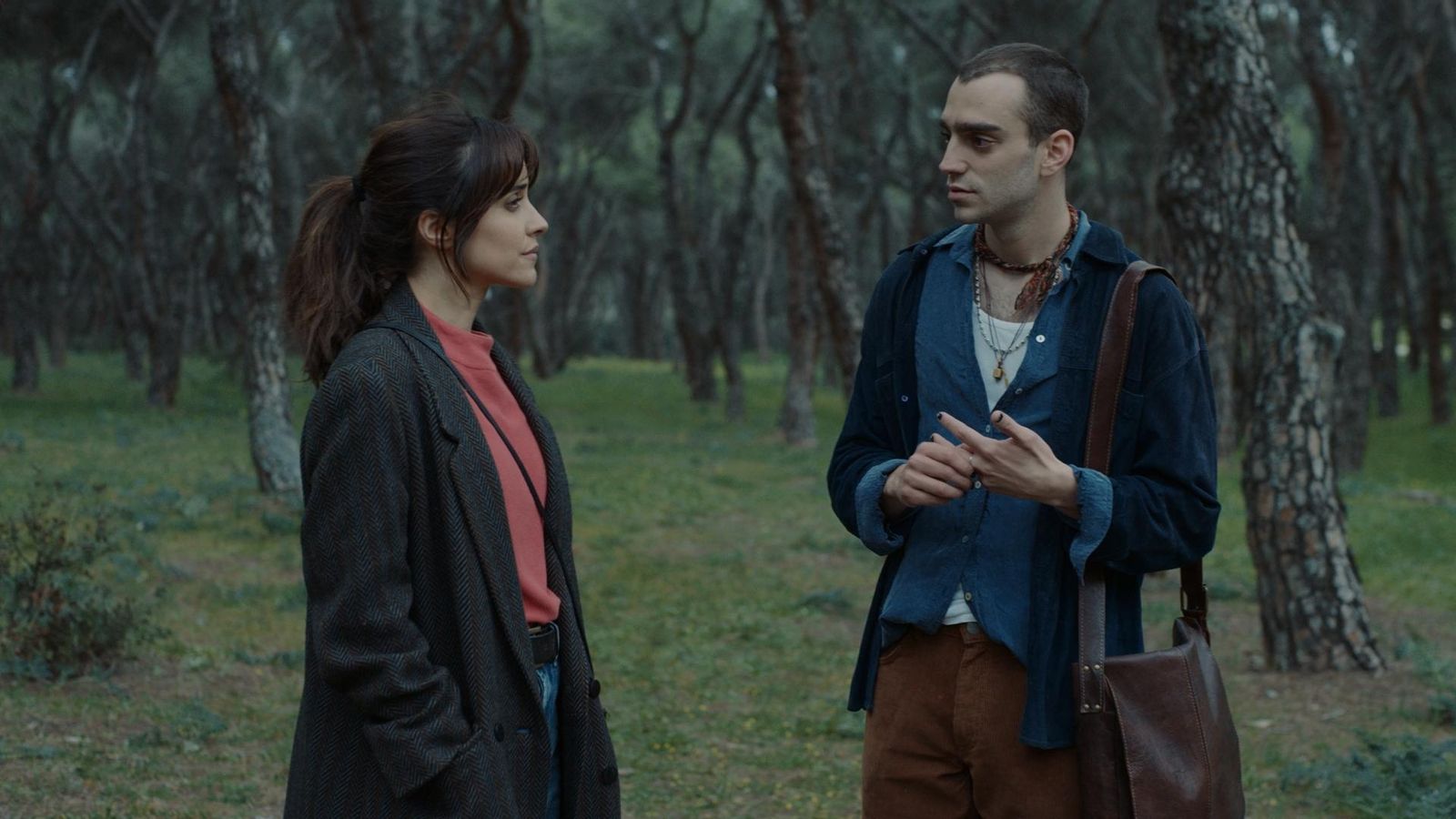 Con Nacho Sánchez en una escena de la película.