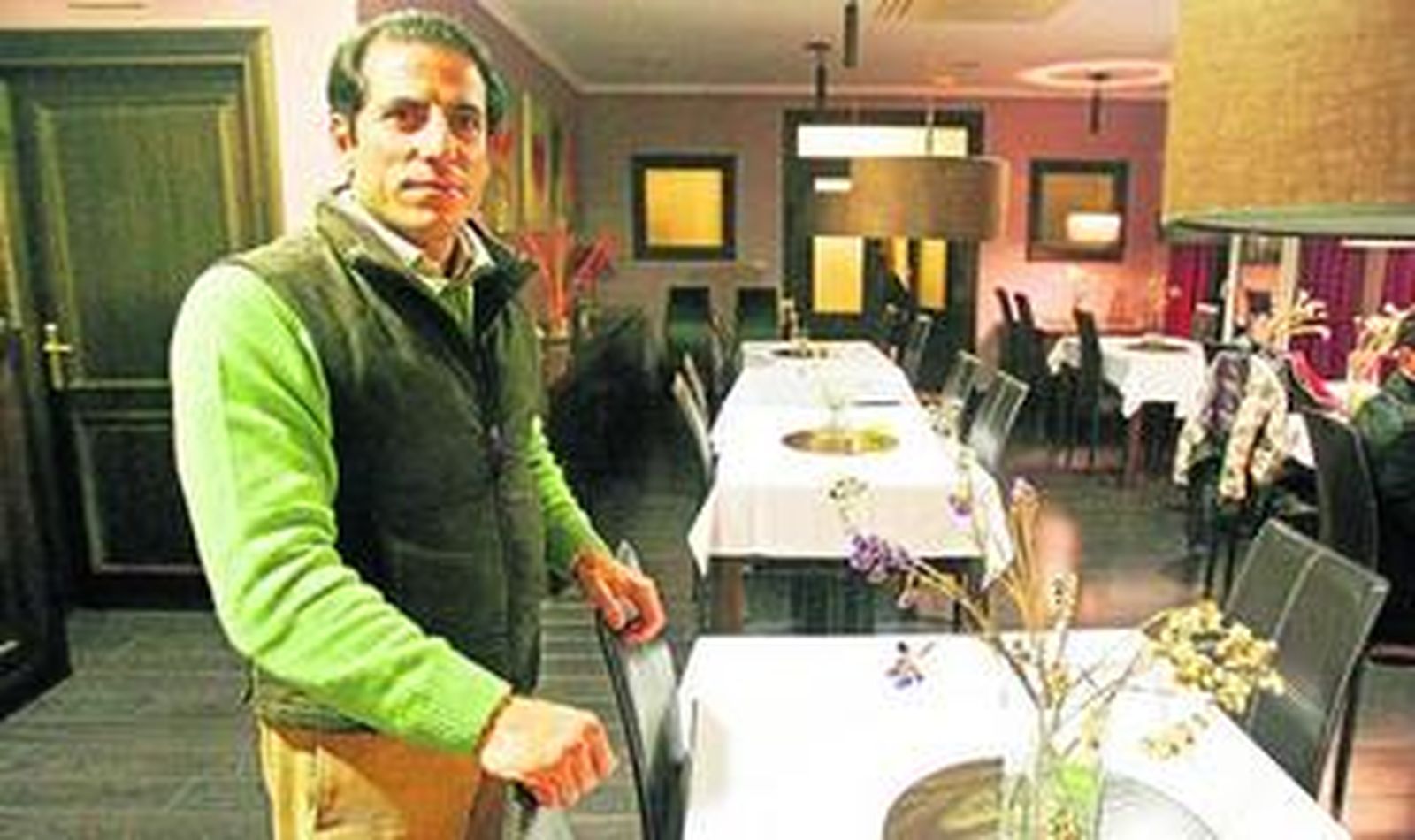 Juan Pedro Galán posa el pasado jueves en la cafetería del hotel de 'La Hacienda'.