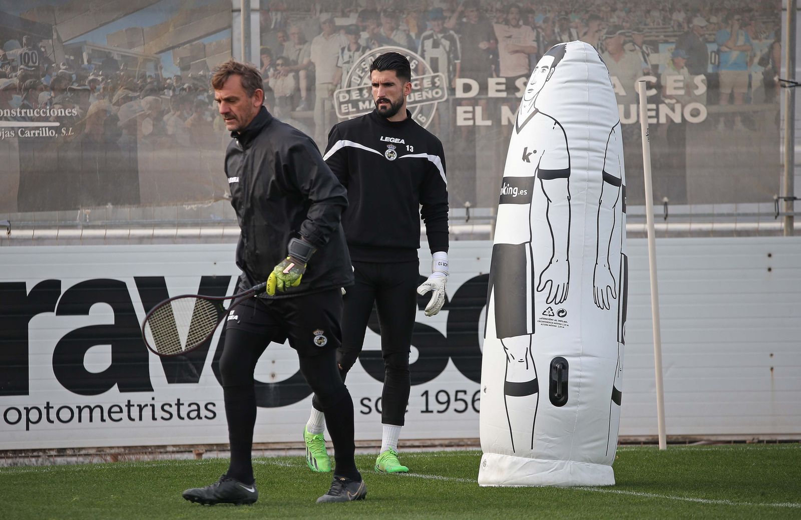 Miguel Vega y Ángel de la Cazada, en un entrenamiento