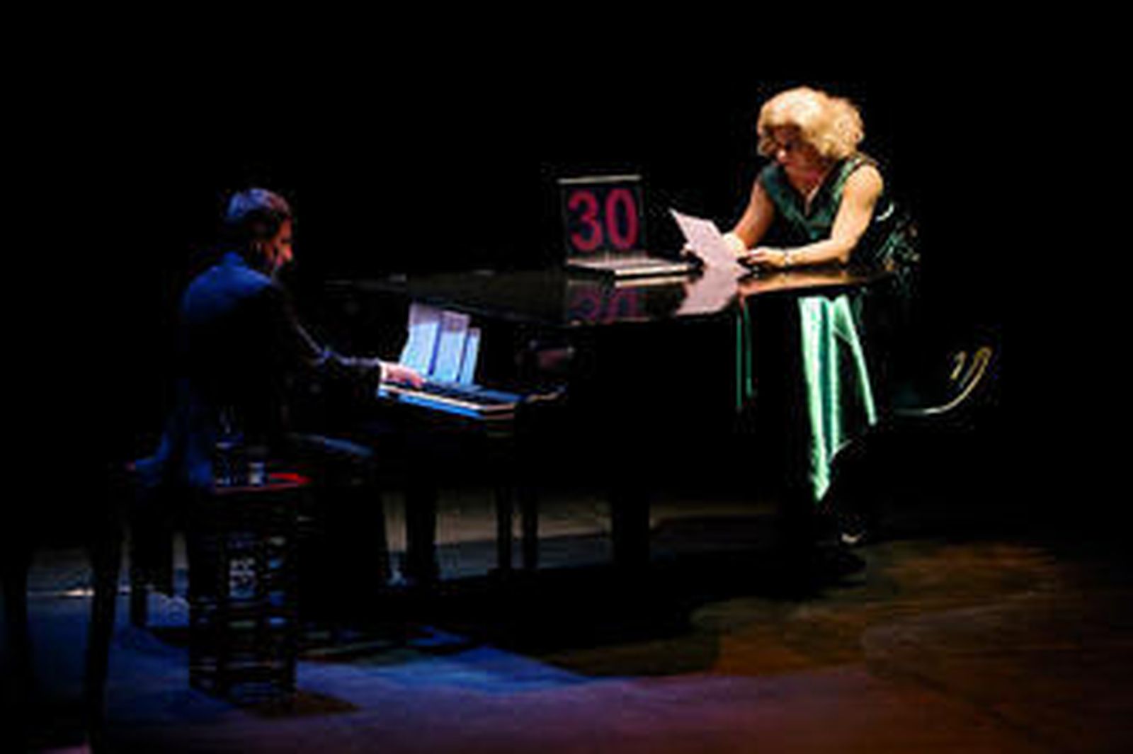 Fiorella Galleti pudo interpretar un tema en un minuto y medio exacto.