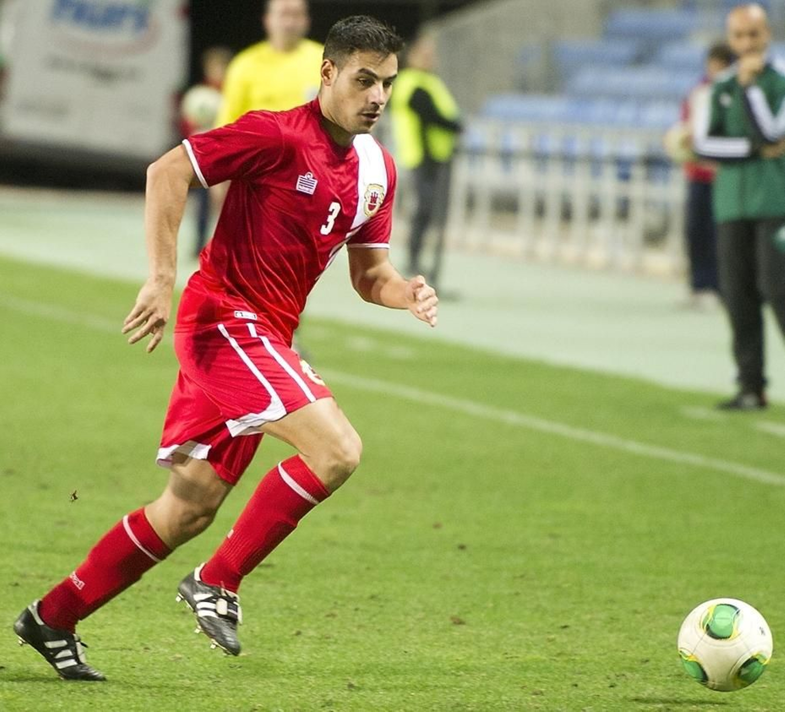 El futbolista gibraltareño Joseph Chipolina, que jugó frente a Dinamarca.
