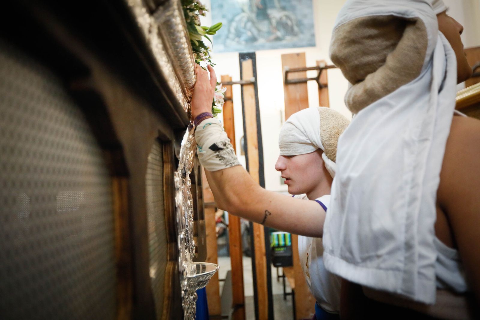 La procesión del Encuentro, en imágenes