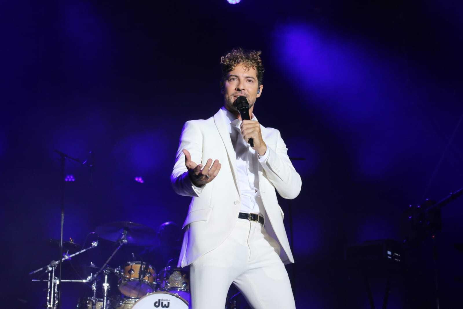 David Bisbal durante unos de sus últimos conciertos.