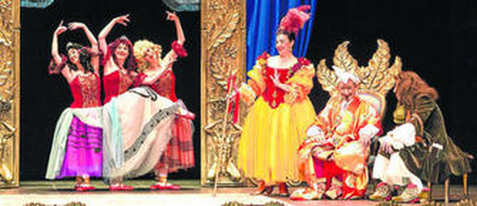 El montaje que se podrá ver en la noche de hoy, tiene una escenografía espectacular.