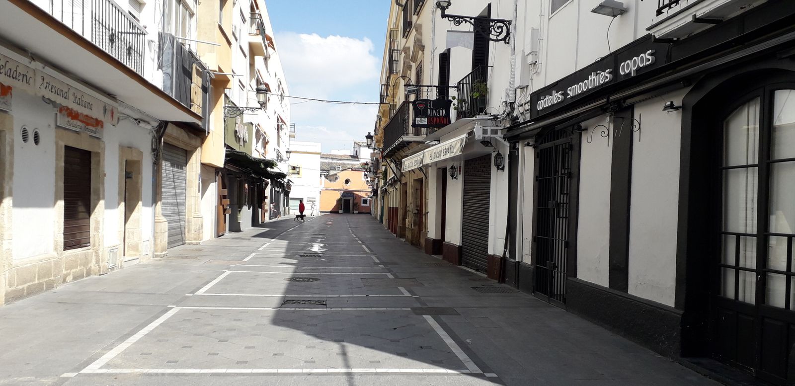 Una e las calle del centro histórico, ámbito de actuación del Plan.