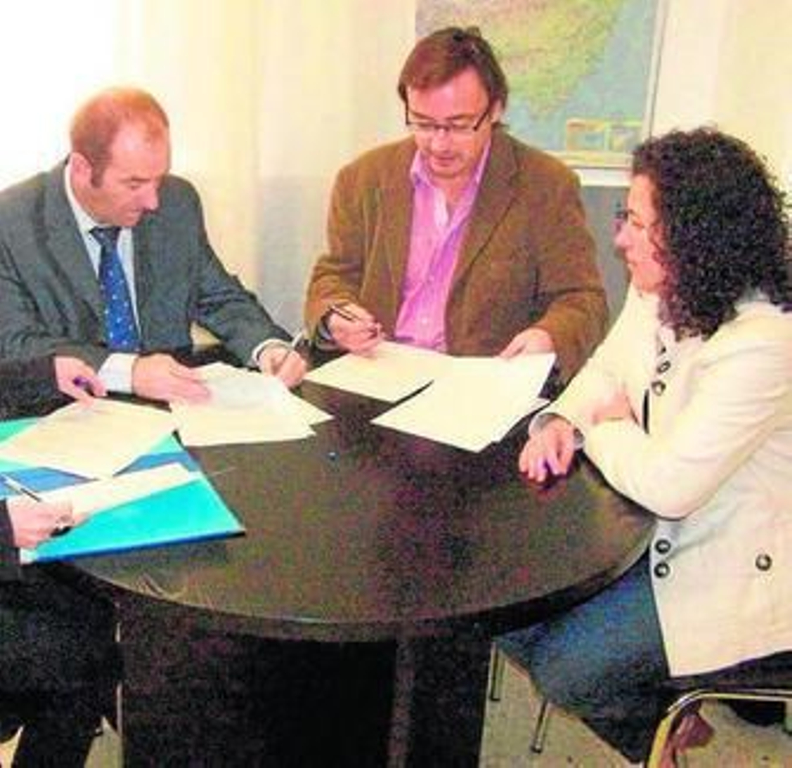 Luis Pérez Montoya con Manuel Martín Cuenca.