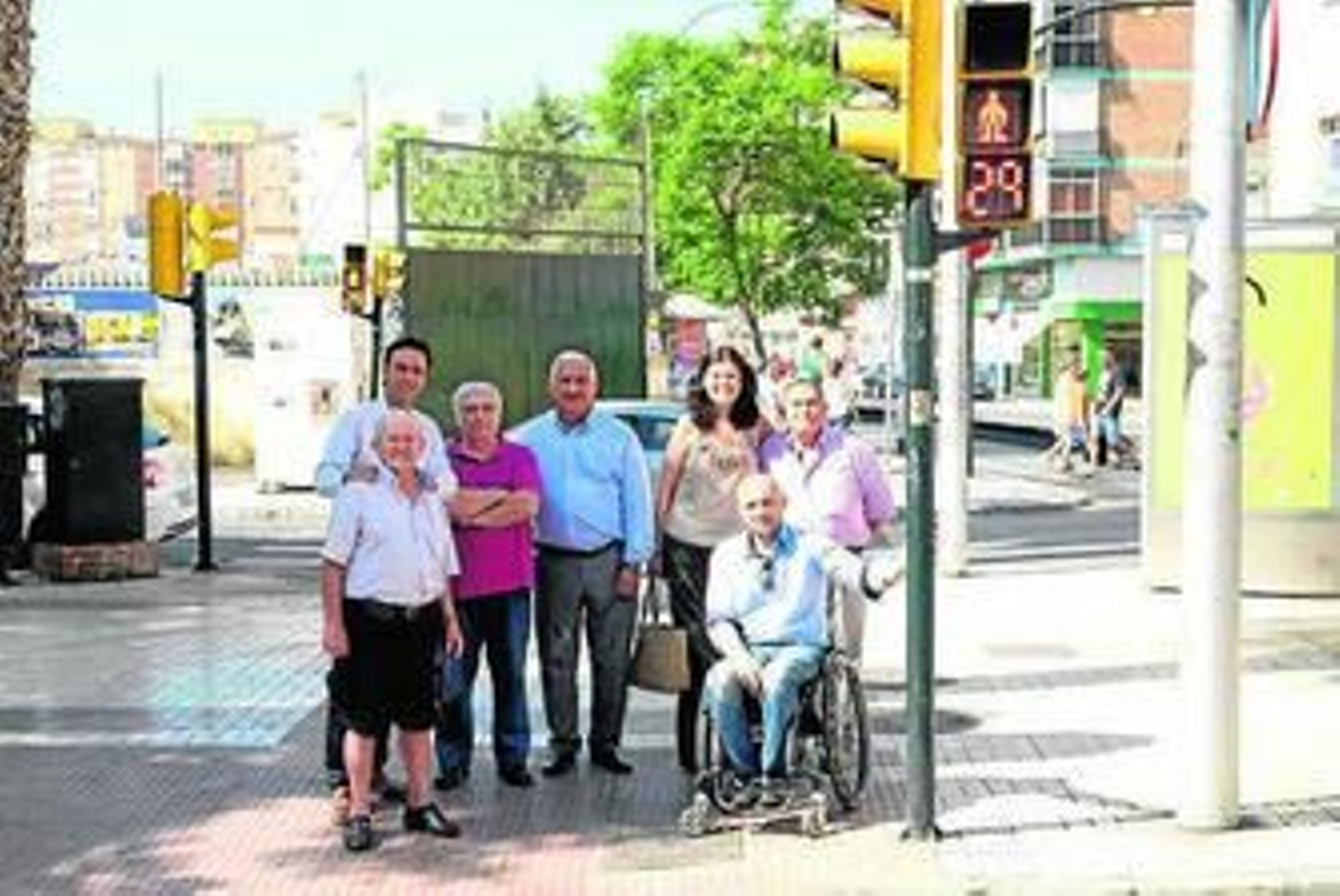 Los concejales de Movilidad, Carretera de Cádiz, Educación y Distritos.