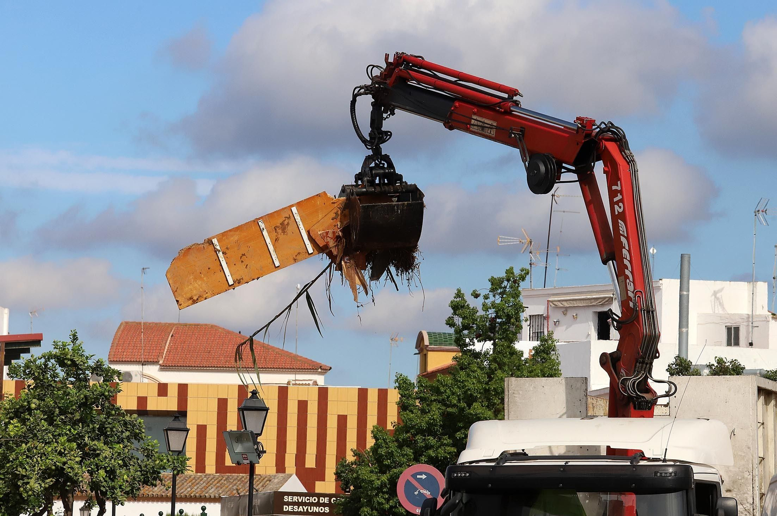 Imágenes de los destrozos provocados por el temporal en Lepe