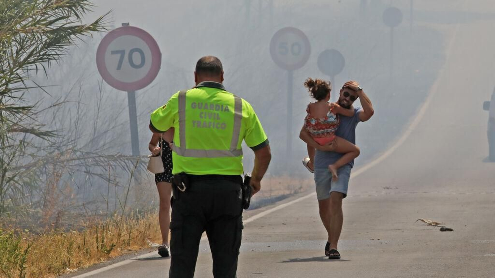 Grave incendio en la campiña de Jerez