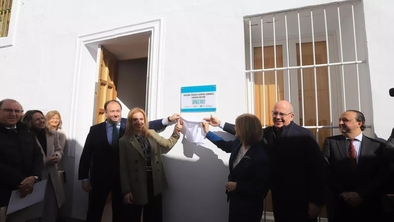 Inauguración de la oficina de la Capitalidad, el pasado mes de enero.