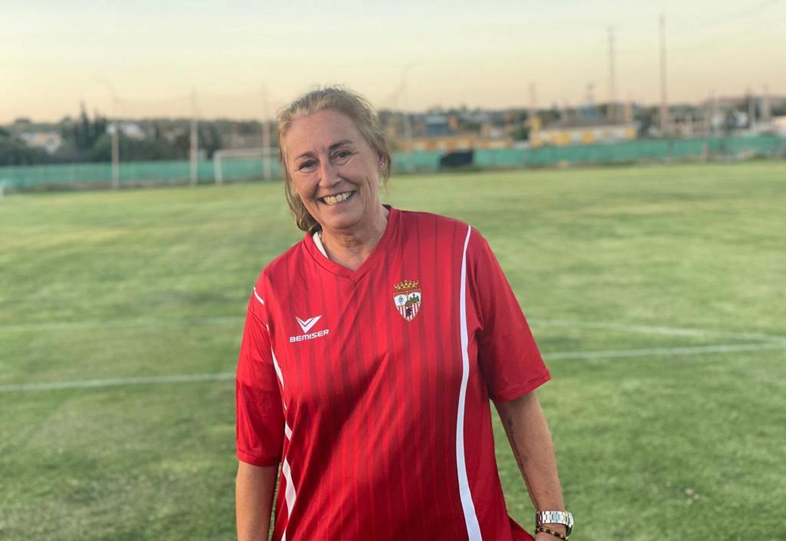 Eloisa Tey posa en las instalaciones del Marcos Monge.