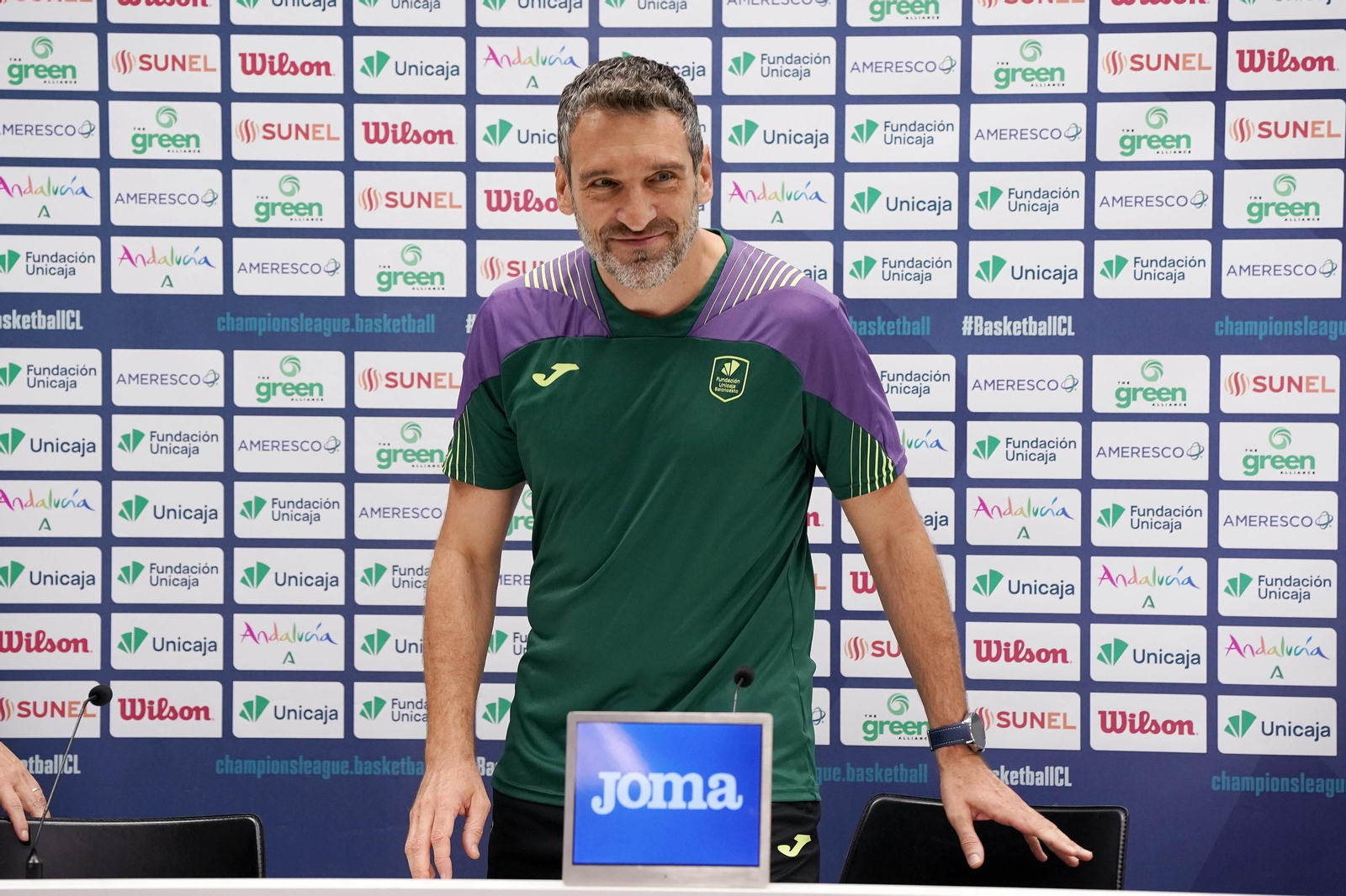 Ibon Navarro, en la sala de prensa.