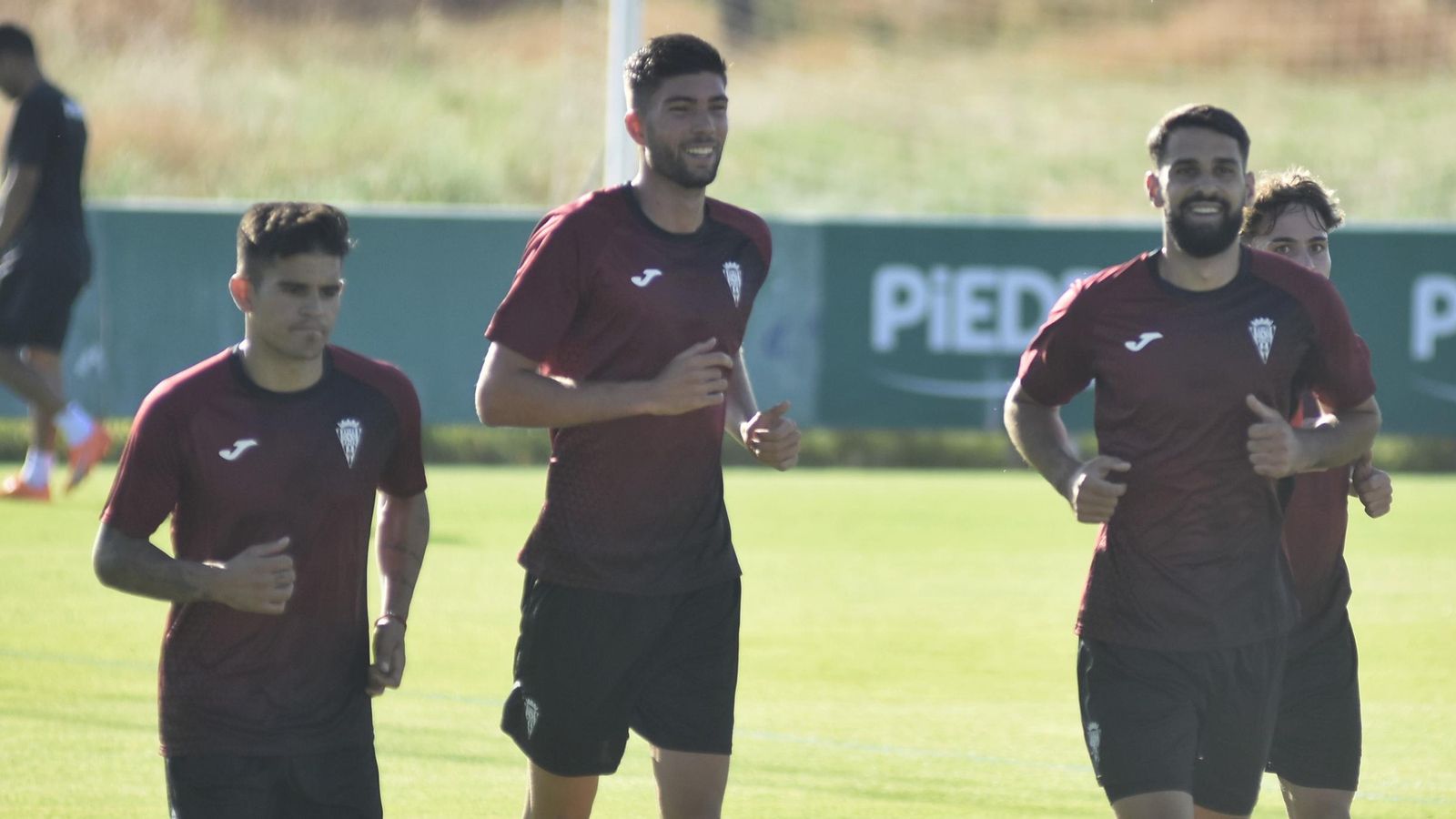 Théo Zidane y Xavi Sintes, en su primer día en el Córdoba CF. Théo Zidane y Xavi Sintes, en su primer día en el Córdoba CF.