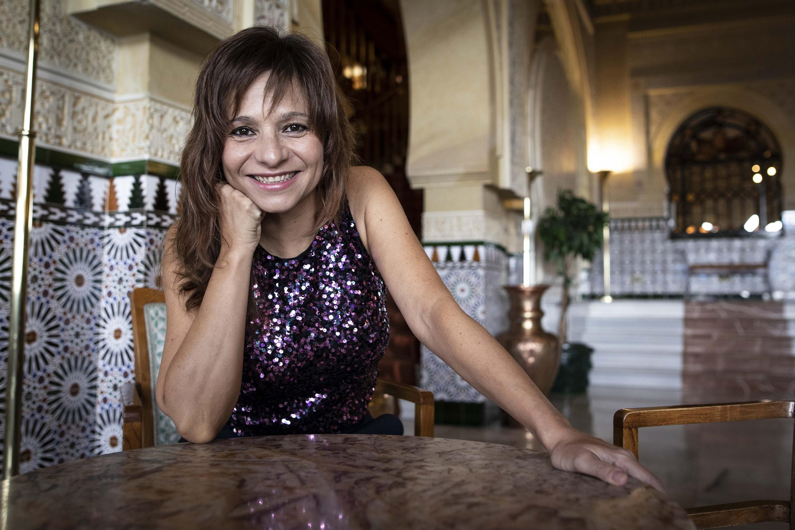 Nieves Molina en el Hotel Palace