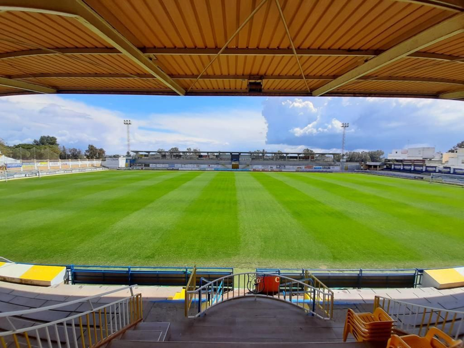 El Estadio Guadalquivir de Coria del Río.