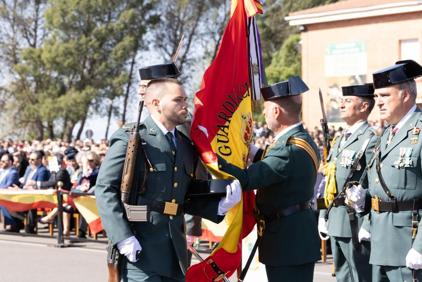 Acto de jura de bandera de la 130ª promoción de guardias civiles de la Academia de Baeza
