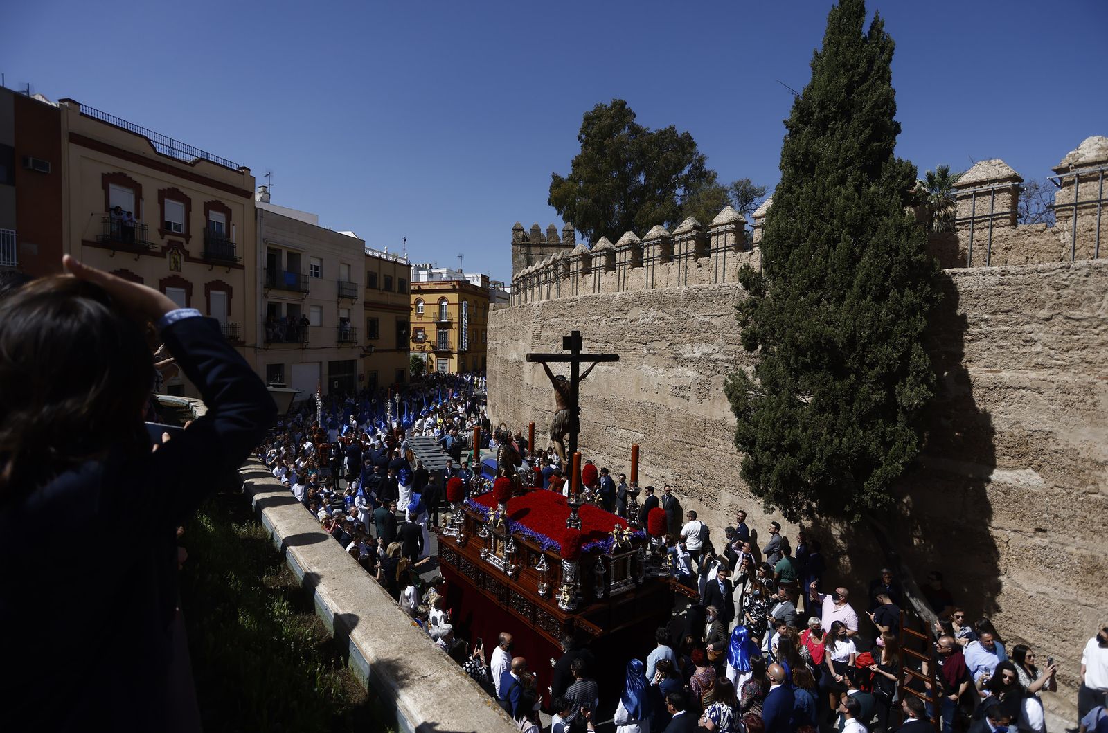 Fotos de La Hiniesta el Domingo de Ramos en la Semana Santa de Sevilla