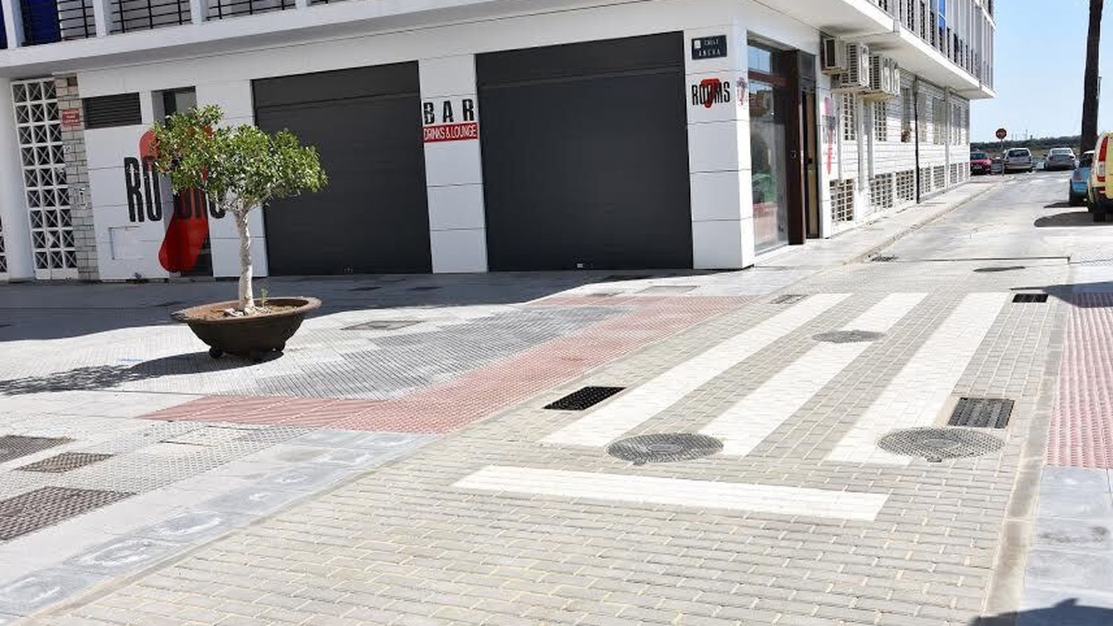 Cruce de la calle Fragata con Ancha